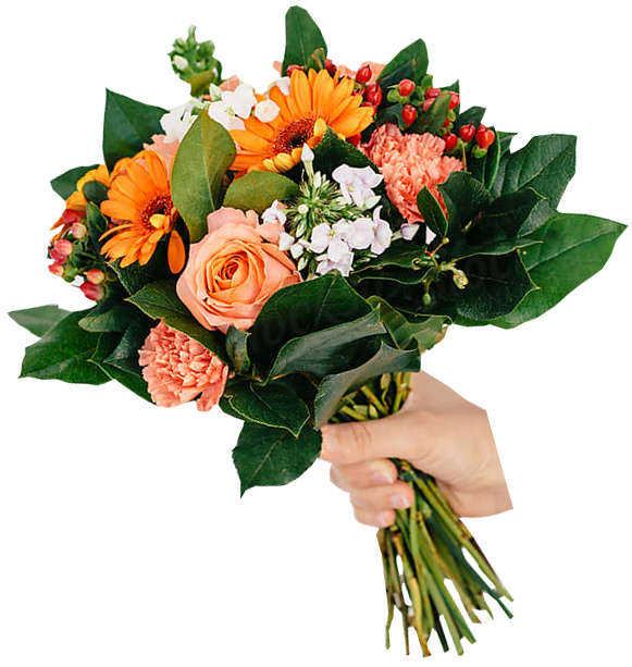 Beautiful bouquet with fresh flowers